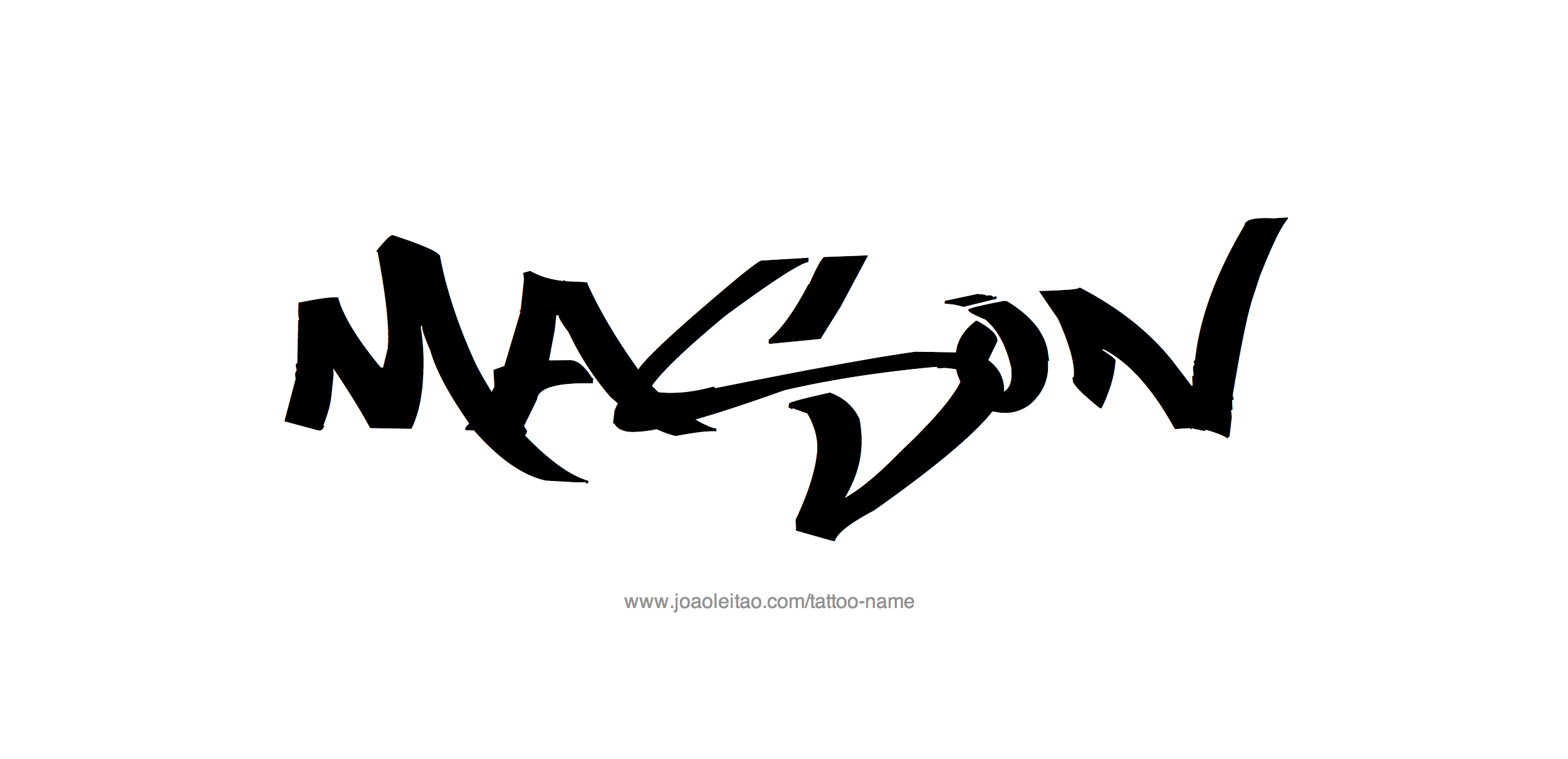 Mason Name Tattoo Designs